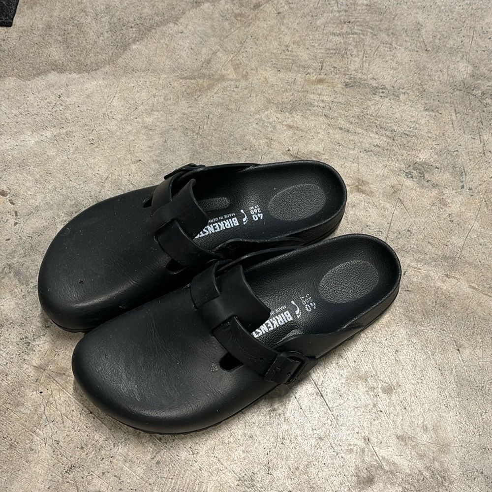 Birkenstock rubber clogs